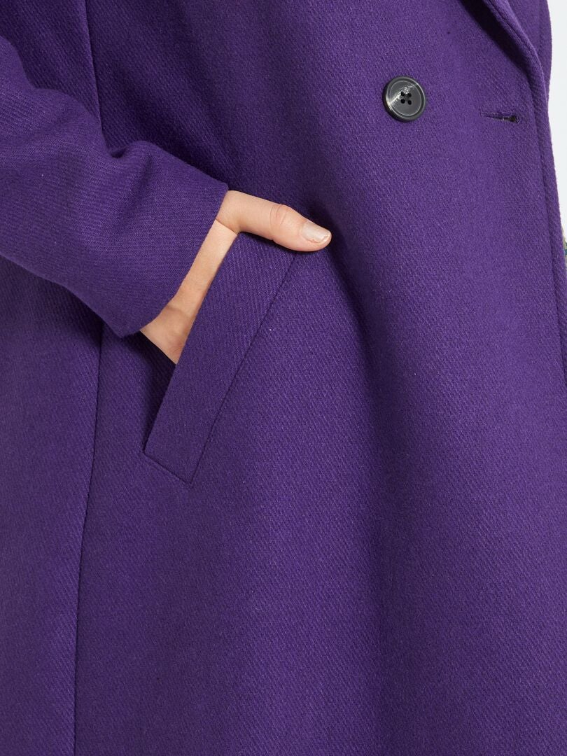 manteau kiabi violet