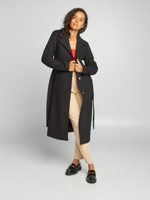 Manteau long en lainage - Kiabi