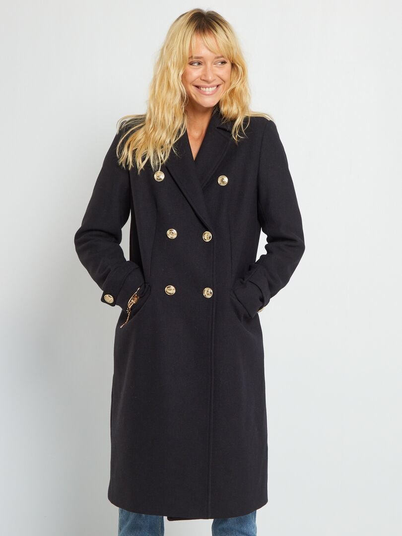 Veste Femme Manteau Femme Wantdo Laine Mélangée Double