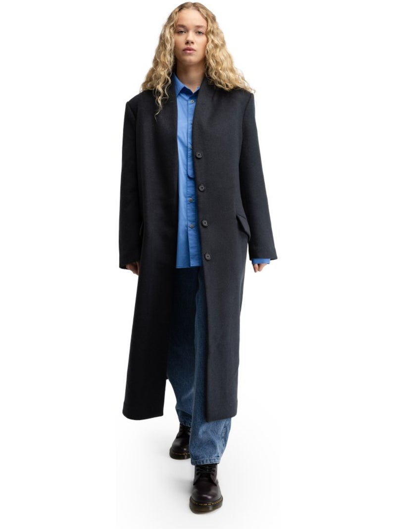 Manteau long en laine femme femme glencoe-w Noir - Kiabi