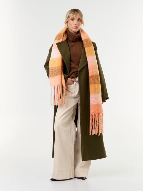 Manteau long esprit lainage - Kiabi Manteau long esprit lainage - Kiabi