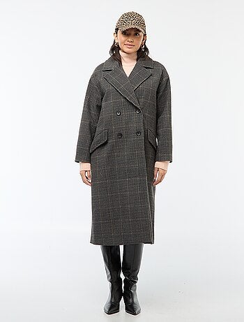 Manteau long façon lainage