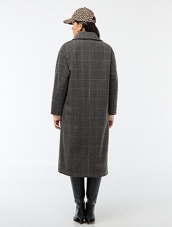 Manteau long façon lainage