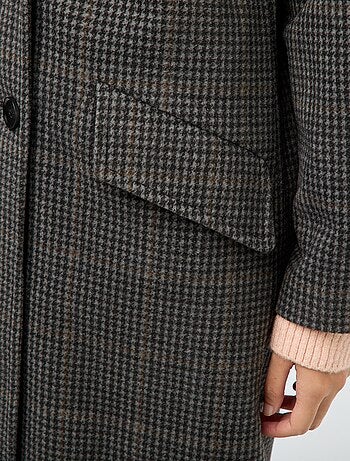 Manteau long façon lainage