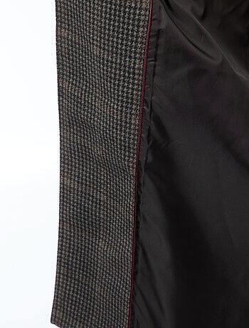 Manteau long façon lainage