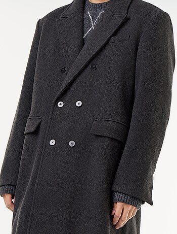 Manteau long façon lainage