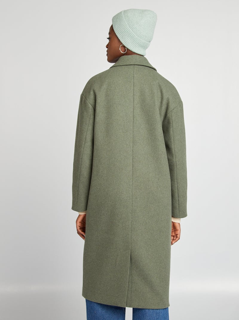 Manteau long Vert - Kiabi