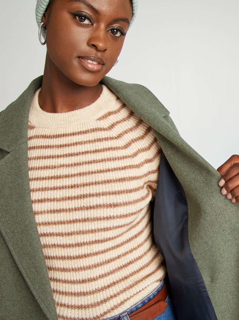 Manteau long Vert - Kiabi