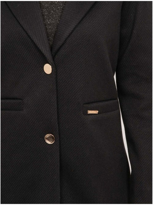 Manteau mi-long col tailleur boutons dorés ultema - Kiabi Manteau mi-long col tailleur boutons dorés ultema - Kiabi