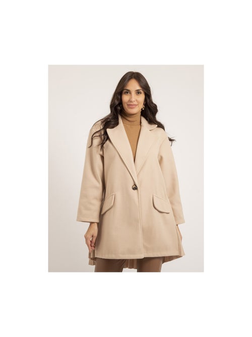 Manteau mi-long plissé ulbad - Kiabi Manteau mi-long plissé ulbad - Kiabi