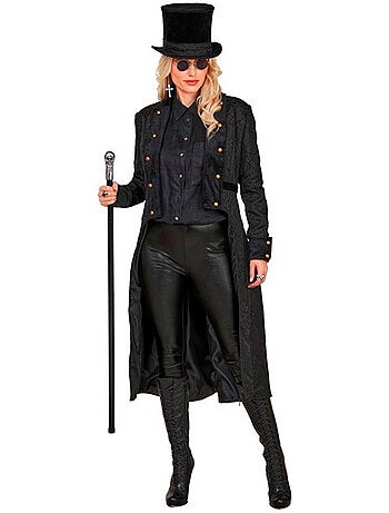 Manteau victorien noir pour femme