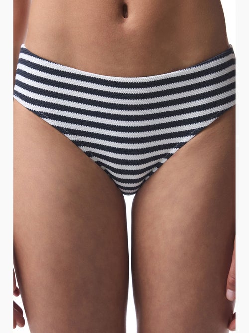 Marbel hipster gestreepte bikinibroekje penti - Kiabi Marbel hipster gestreepte bikinibroekje penti - Kiabi
