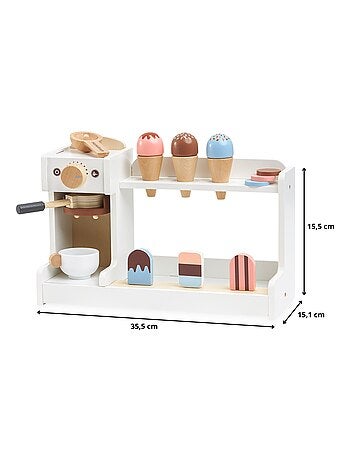 Marchande de jeu bois machine à café et à glace mamabrum