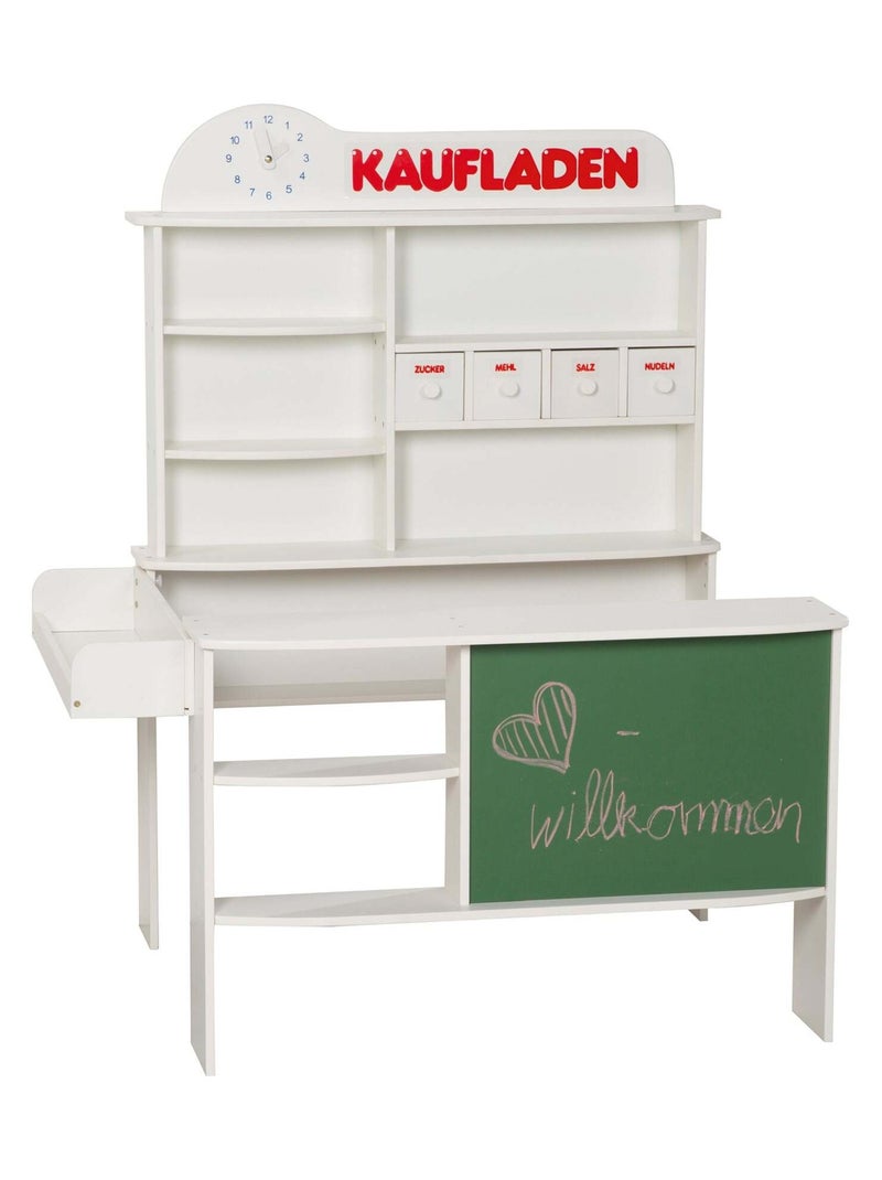 Marchande en bois + caisse enregistreuse et accessoires 'Kaufladen' ROBA Blanc - Kiabi