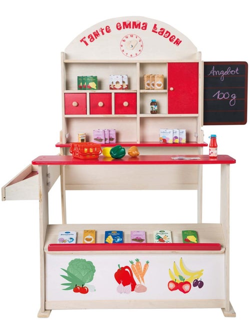Marchande en bois + caisse enregistreuse et accessoires 'Tante Emma' ROBA - Kiabi
