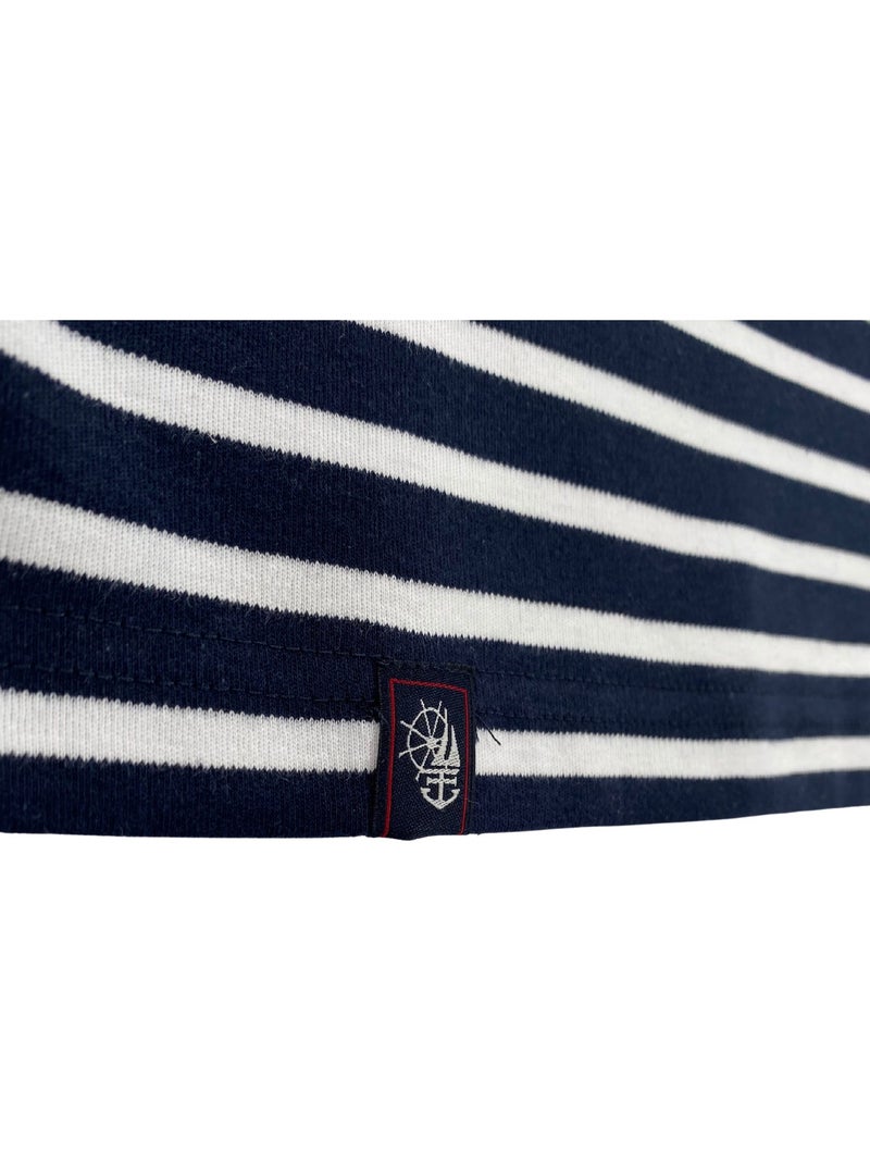 Marinière 'Breizh Océan' Homme ou Femme, T-shirt rayé mixte manches courtes Marine/Ecru - Kiabi