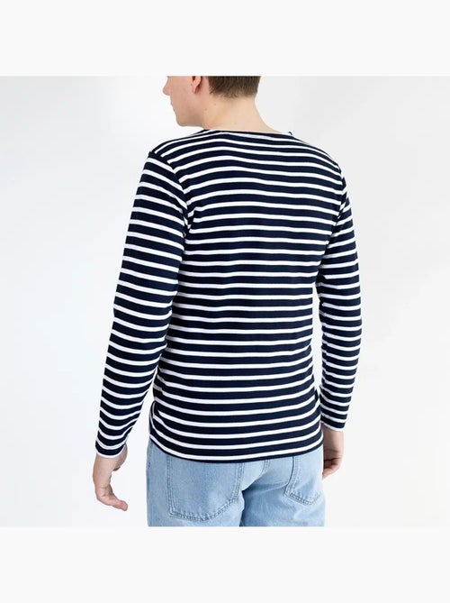 Marinière 'Breizh Océan', T-Shirt rayé mixte épais en Coton Bio, Homme ou Femme - Kiabi Marinière 'Breizh Océan', T-Shirt rayé mixte épais en Coton Bio, Homme ou Femme - Kiabi
