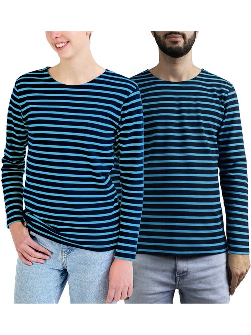 Marinière 'breizh océan', t-shirt rayé mixte épais en coton bio, homme ou femme - Kiabi Marinière 'breizh océan', t-shirt rayé mixte épais en coton bio, homme ou femme - Kiabi