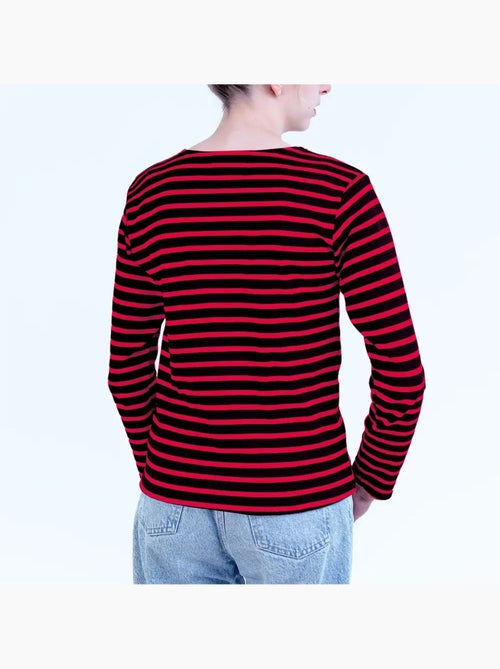 Marinière 'Breizh Océan', T-Shirt rayé mixte épais en Coton Bio, Homme ou Femme - Kiabi Marinière 'Breizh Océan', T-Shirt rayé mixte épais en Coton Bio, Homme ou Femme - Kiabi
