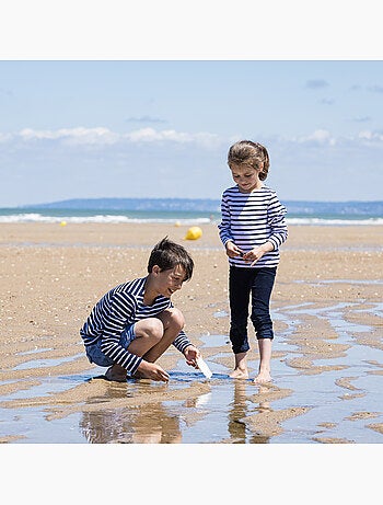 Marinière coton Bio 'Breizh Océan' T-Shirt rayé épais mixte, garçon ou fille