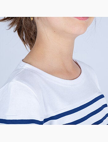 Marinière Coton BIO 'Breizh Océan', Tee Shirt Enfant Garcon ou Fille Manches Longues