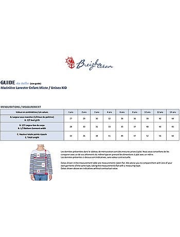 Marinière Coton BIO 'Breizh Océan', Tee Shirt Enfant Garcon ou Fille Manches Longues