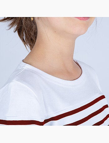 Marinière Coton BIO 'Breizh Océan', Tee Shirt Enfant Garcon ou Fille Manches Longues