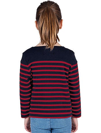 Marinière Coton BIO 'Breizh Océan', Tee Shirt Enfant Garcon ou Fille Manches Longues