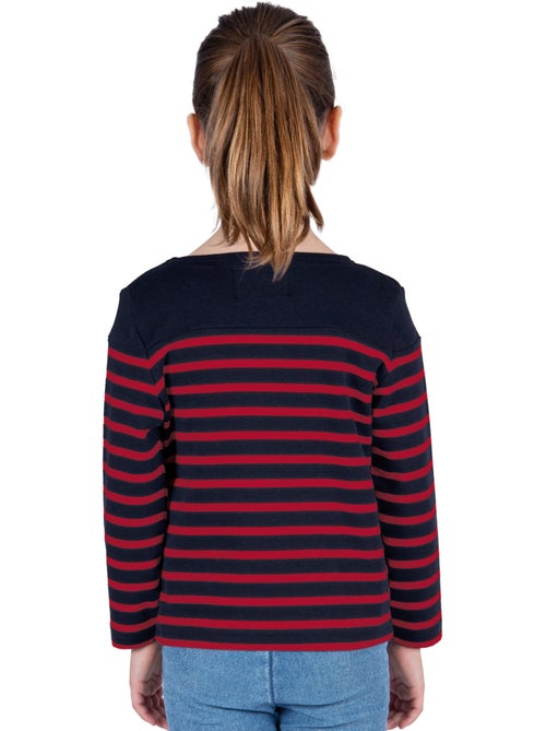 Marinière Coton BIO 'Breizh Océan', Tee Shirt Enfant Garcon ou Fille Manches Longues - Kiabi