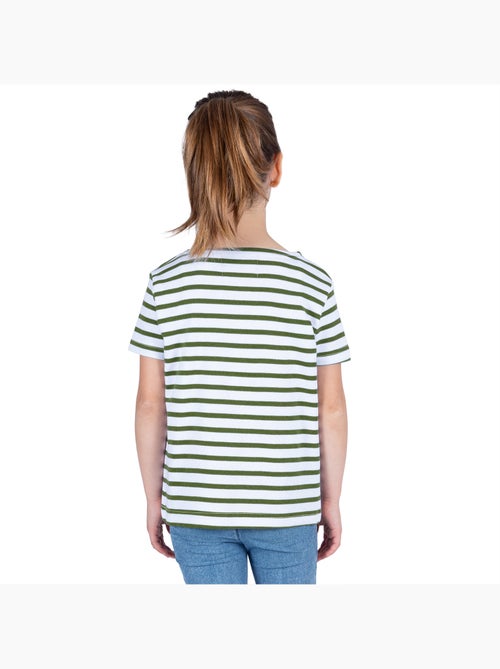 Marinière Coton BIO manches courtes 'Breizh Océan', tee shirt enfant mixte - Kiabi Marinière Coton BIO manches courtes 'Breizh Océan', tee shirt enfant mixte - Kiabi
