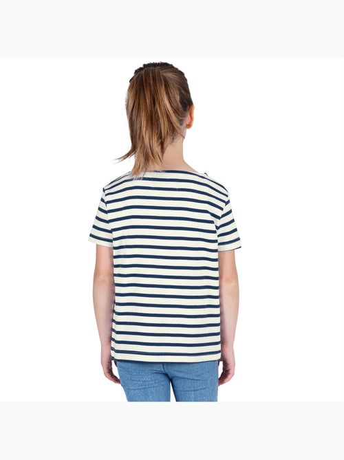 Marinière Coton BIO manches courtes 'Breizh Océan', tee shirt enfant mixte - Kiabi Marinière Coton BIO manches courtes 'Breizh Océan', tee shirt enfant mixte - Kiabi