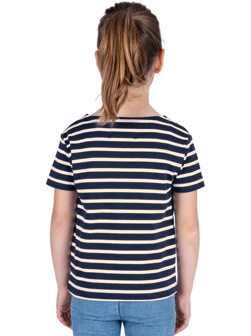 Marinière Coton BIO manches courtes 'Breizh Océan', tee shirt enfant mixte - Kiabi Marinière Coton BIO manches courtes 'Breizh Océan', tee shirt enfant mixte - Kiabi