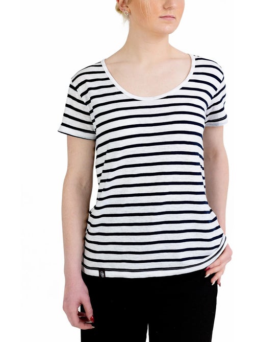 Marinière Manches Courtes 'Breizh Océan', T-shirt Été, 100% Coton léger - Kiabi