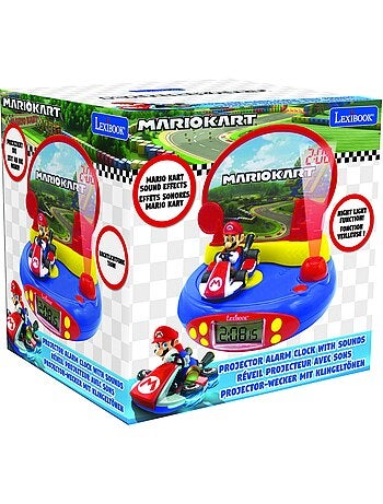 Mario kart 3d karakter projectorklok met geluiden uit het videospel