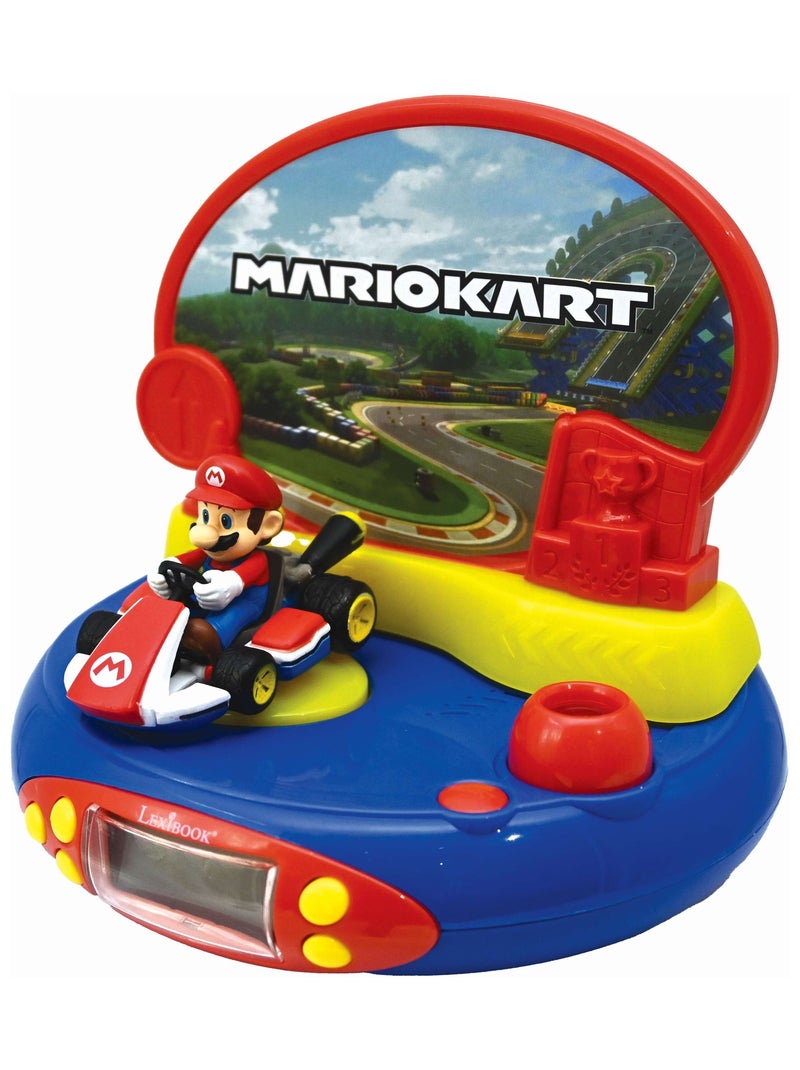 Mario kart 3d karakter projectorklok met geluiden uit het videospel Blauw - Kiabi