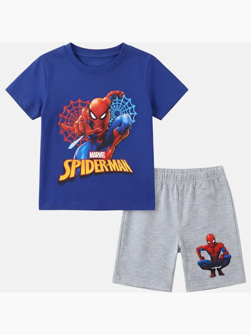Marvel - Ensemble garçon T-shirt manches courtes et short Gris - Kiabi