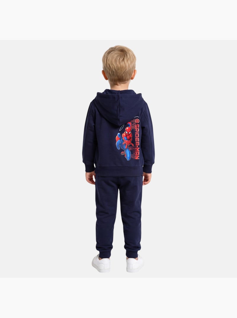 Marvel - ensemble sweat à capuche et pantalon de jogging imprimés, poche kangourou Bleu marine - Kiabi