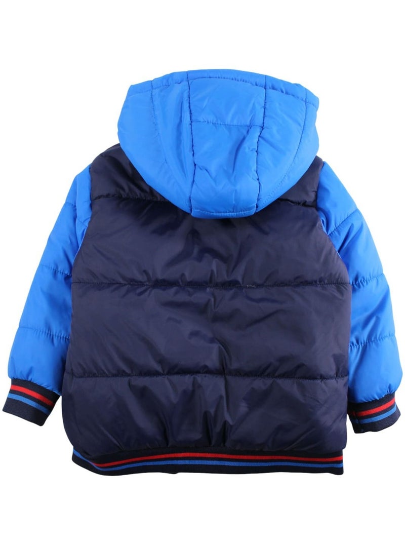 Marvel - Gewatteerde jas jongen met patroon Marineblauw - Kiabi