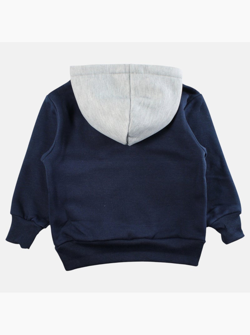 Marvel - Hoodie met kangoeroezak Marineblauw - Kiabi