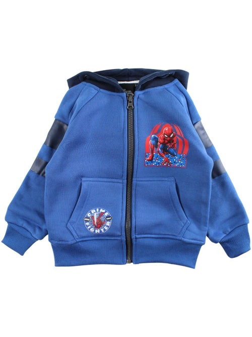 Marvel - Joggingpak set jongen jas met capuchon en broek bedrukt - Kiabi