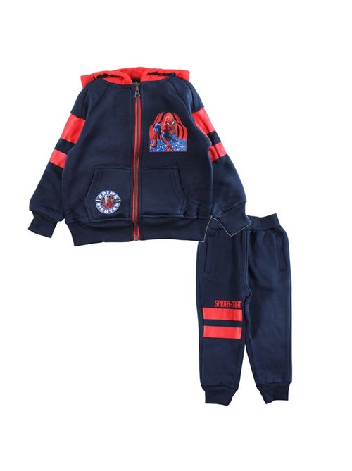 Marvel - Joggingpak set jongen jas met capuchon en broek bedrukt - Kiabi