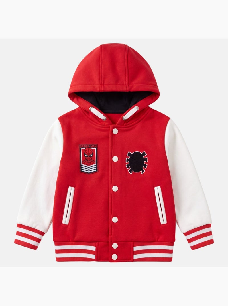 Marvel - spider man jongens baseballjack met capuchon Rood - Kiabi
