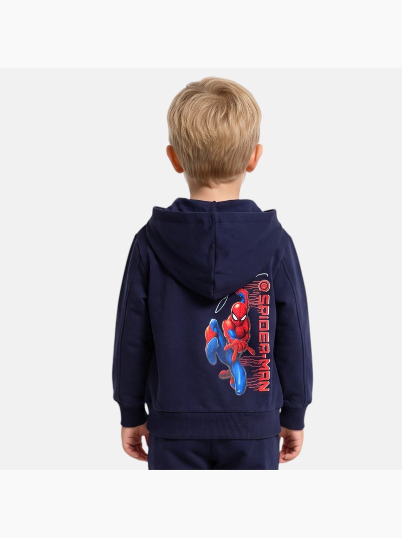 Marvel - spider man jongens hoodie Marineblauw - Kiabi
