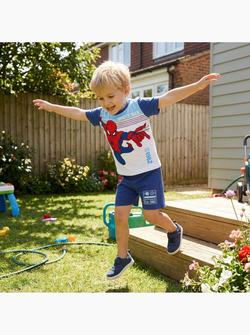 Marvel - Spiderman jongensset Marineblauw - Kiabi