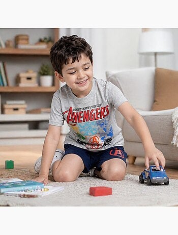 Marvel - t-shirt imprimé avec short assorti
