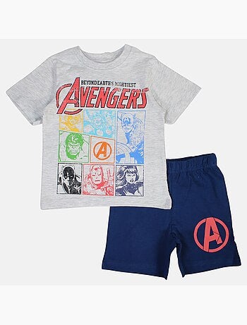 Marvel - T-shirt met print en bijpassende short