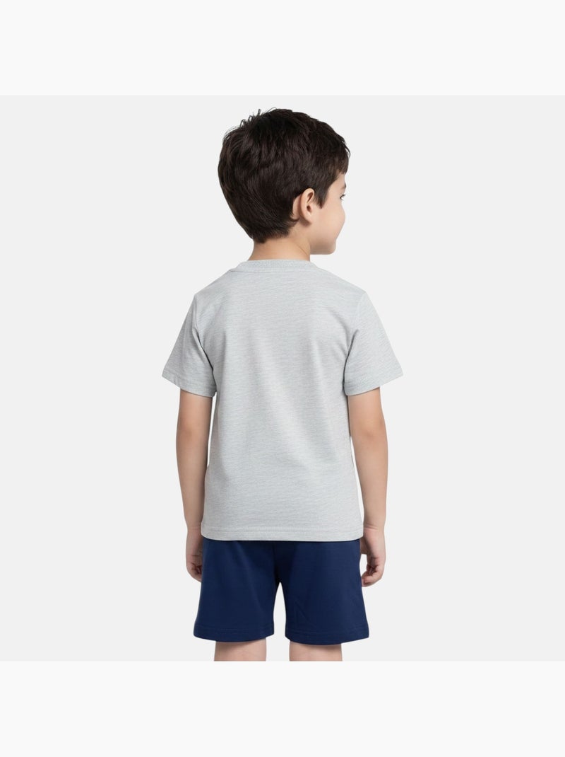 Marvel - T-shirt met print en bijpassende short Grijs - Kiabi