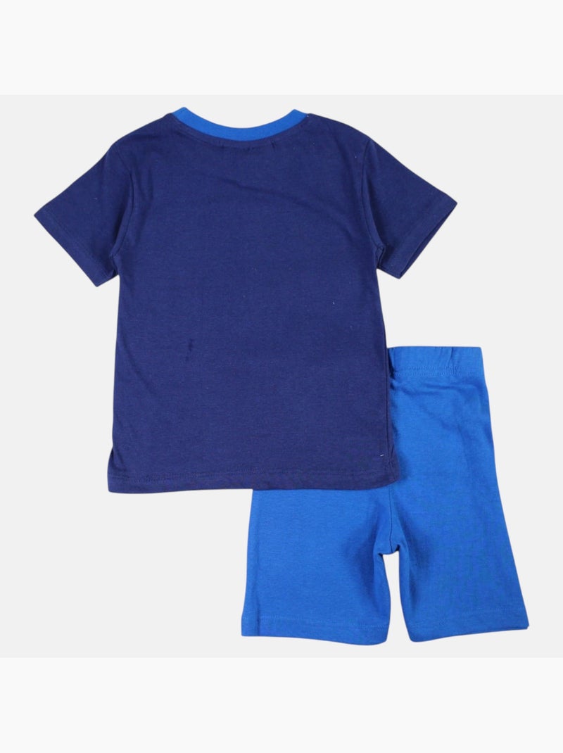 Marvel - T-shirt met print en bijpassende short Marineblauw - Kiabi