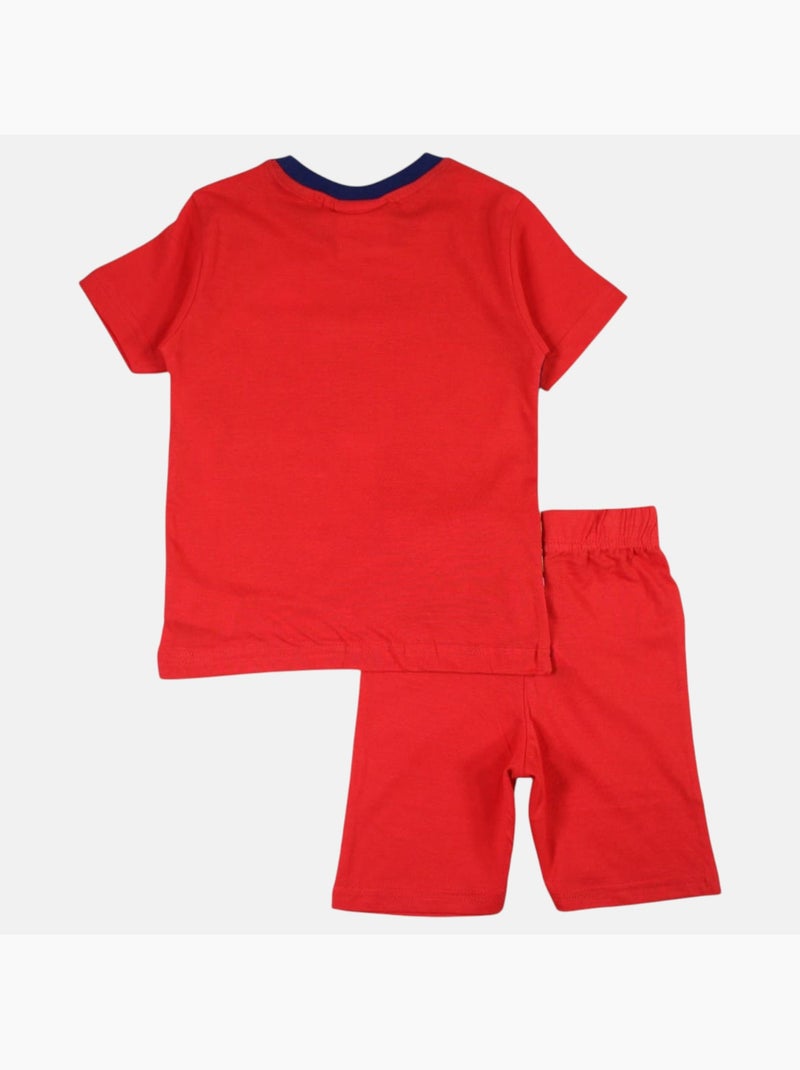 Marvel - T-shirt met print en bijpassende short Rood - Kiabi