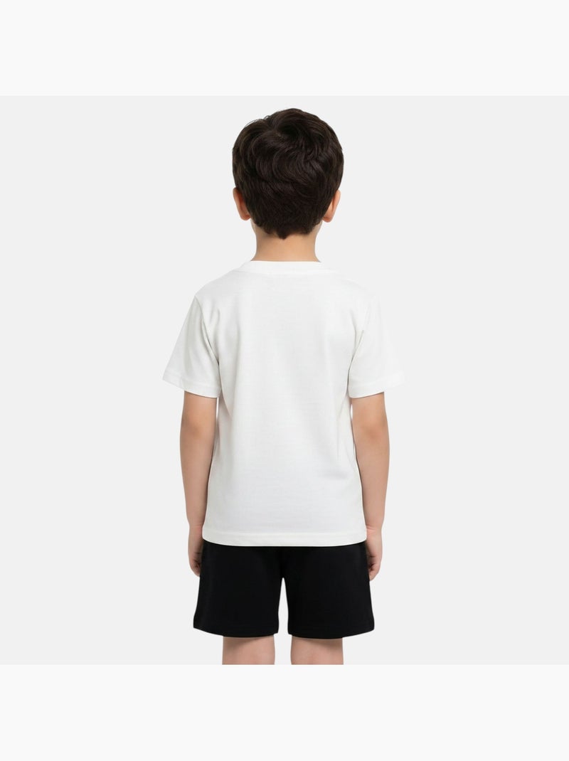 Marvel - T-shirt met print en bijpassende short Wit - Kiabi